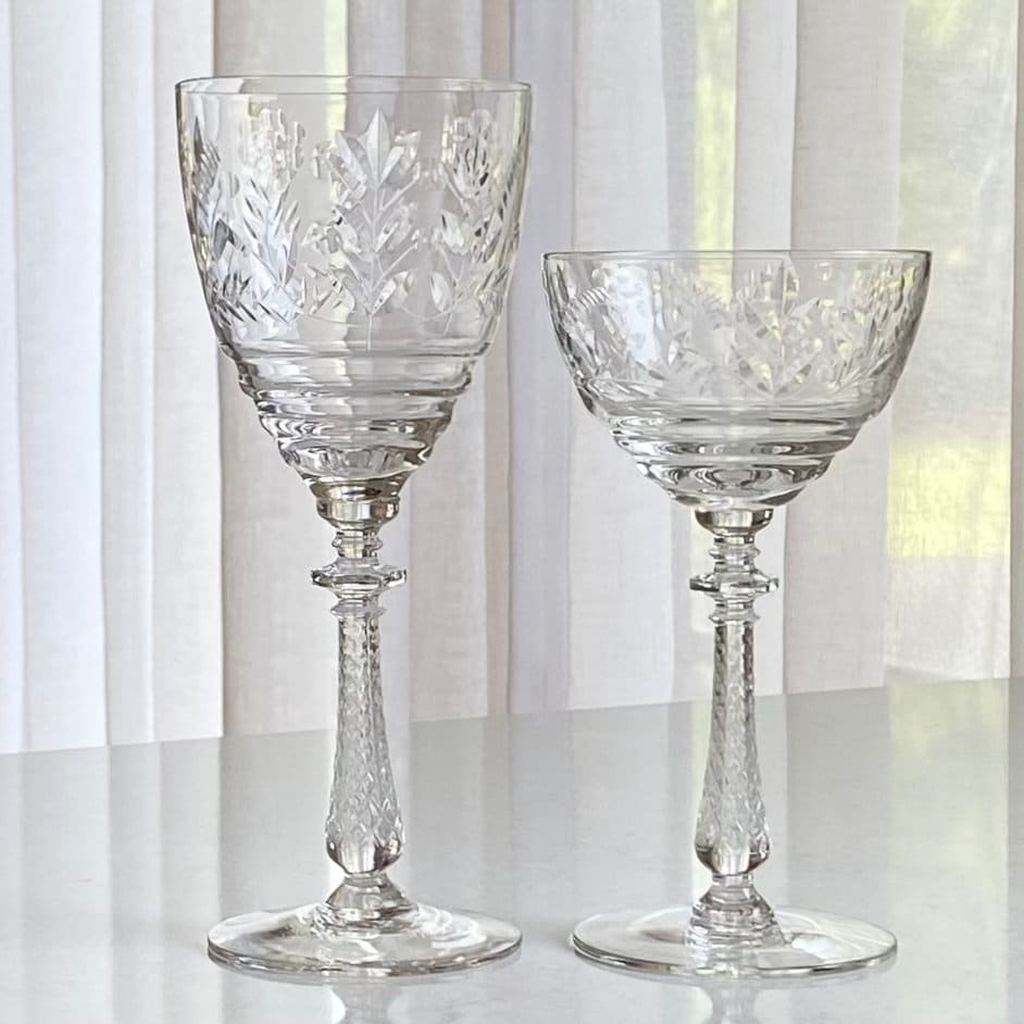 Vintage Rock Sharpe Arvida Glasses - Set of 5