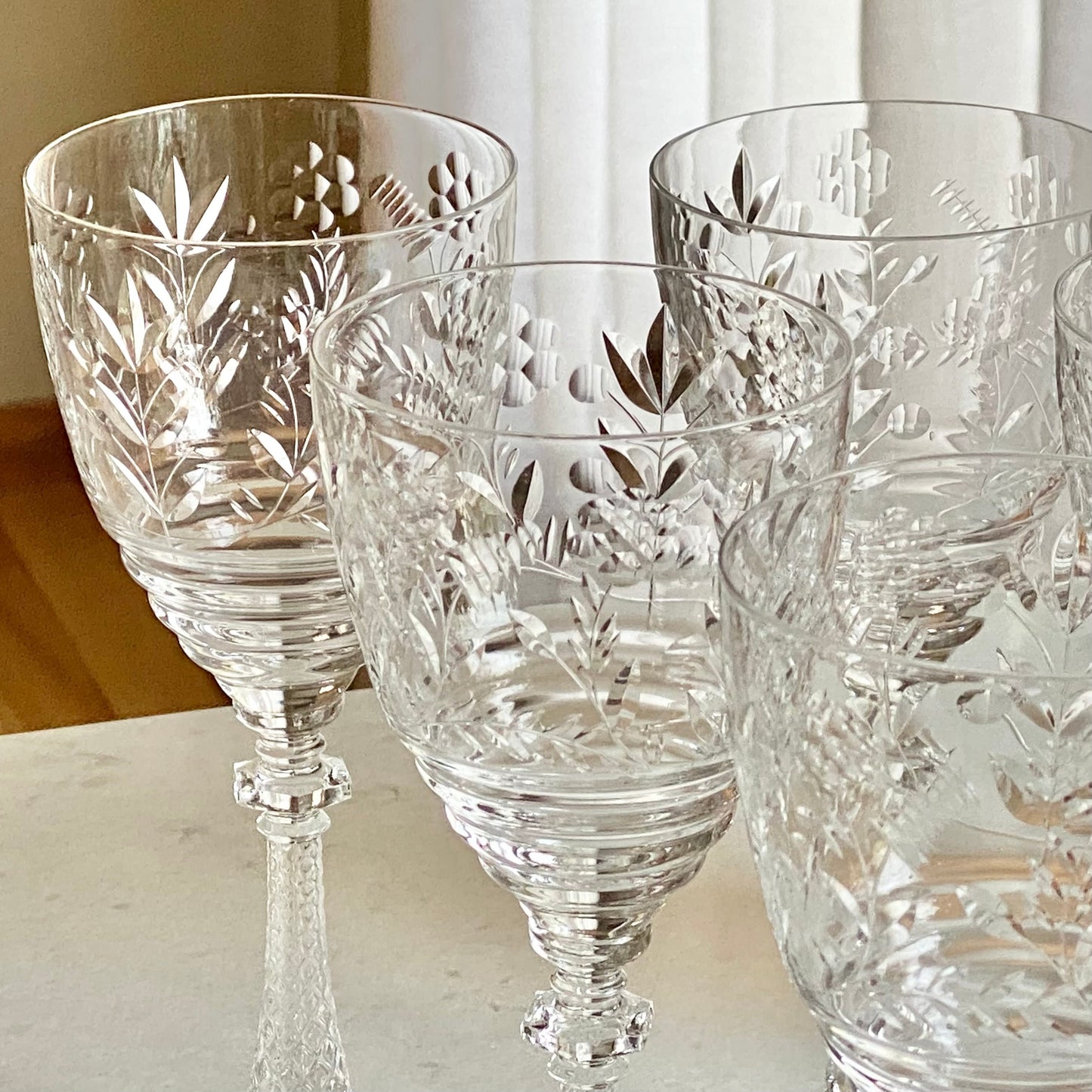 Vintage Rock Sharpe Arvida Glasses - Set of 5