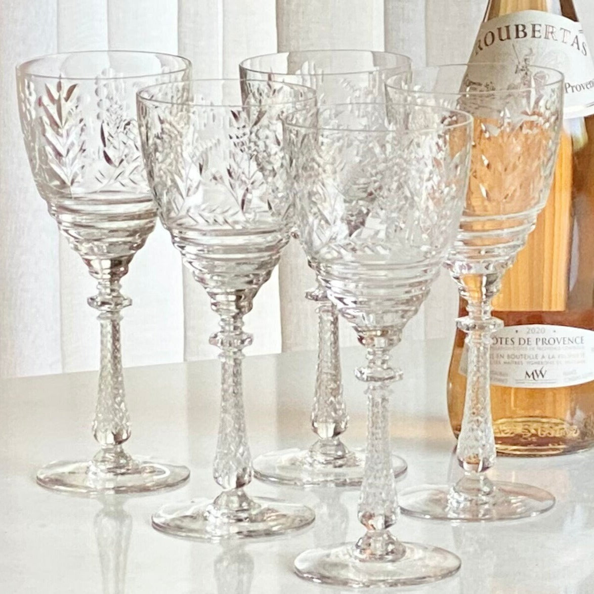 Vintage Rock Sharpe Arvida Glasses - Set of 5