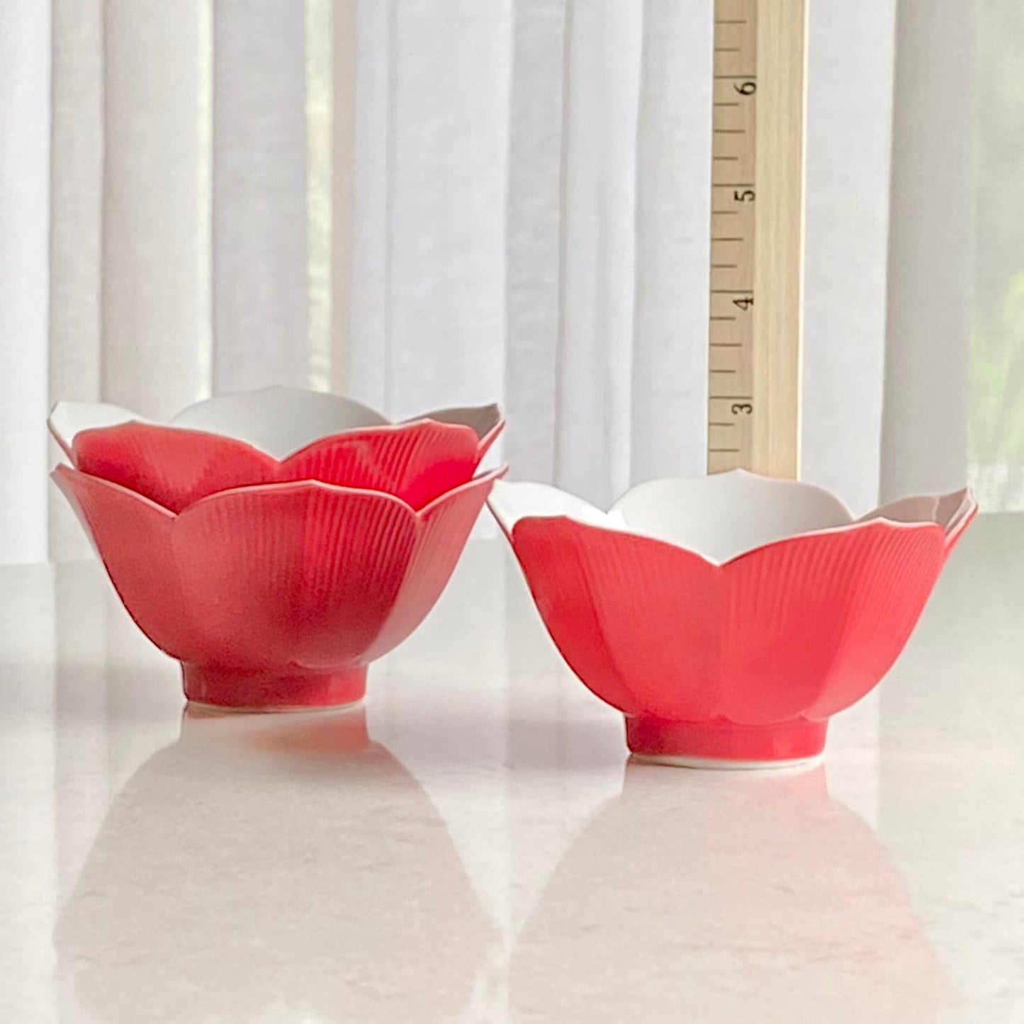 Vintage Lotus Flower Petal Bowls - Set of 7