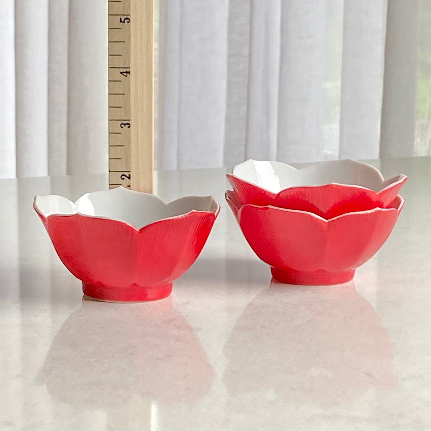 Vintage Lotus Flower Petal Bowls - Set of 7