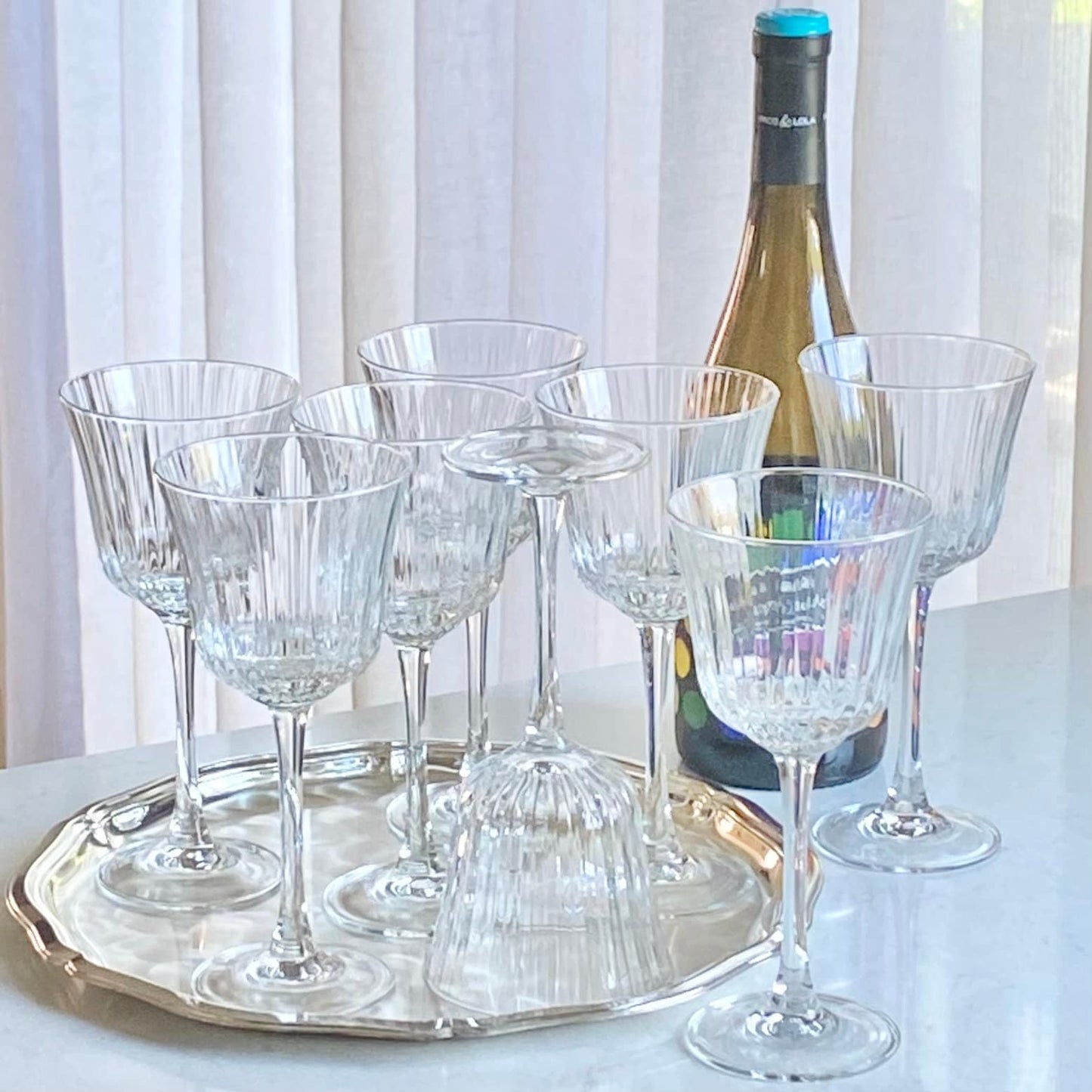 Vintage Cristal d'Arques Durand Grand Meridian Glasses - Set of 8