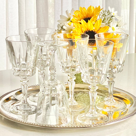 Vintage Cristal D'Arques Durand Chantelle Glasses - Set of 6