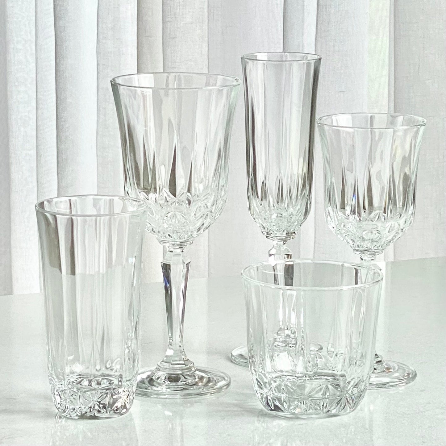 Vintage St. George American Heritage Champagne Flutes - Set of 6