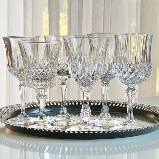 Mixed Set of Six (6) Vintage Glasses (Set 6D)