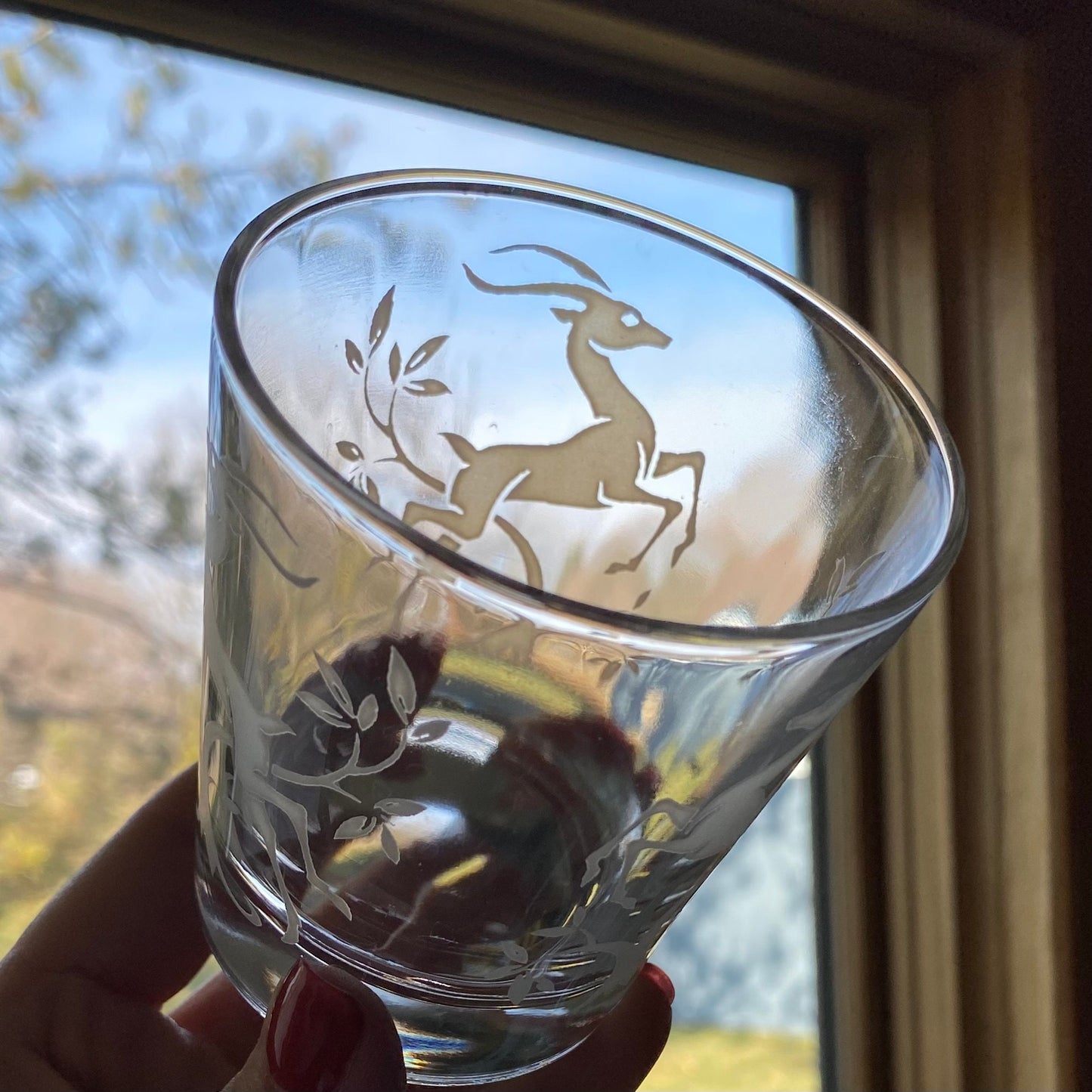 Vintage Federal Glass 8 ounce Gazelle Tumblers (circa 1951 - 1960)  - Set of 8