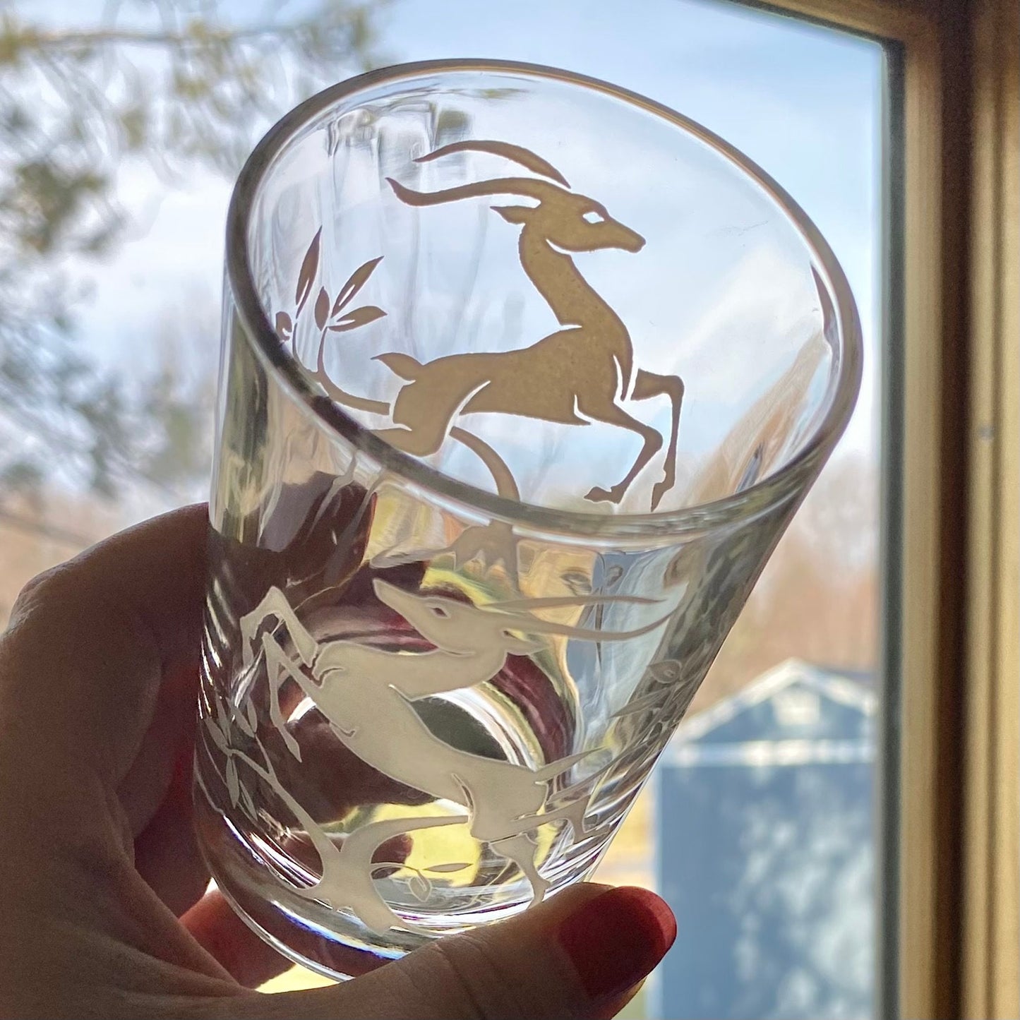 Vintage Federal Glass 6 ounce Gazelle Tumblers (circa 1951 - 1960)  - Set of 12