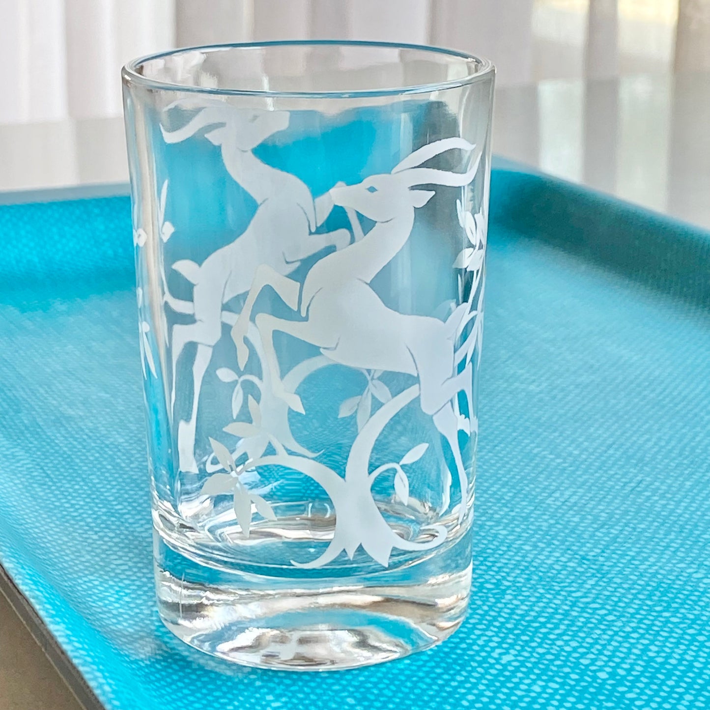 Vintage Federal Glass 6 ounce Gazelle Tumblers (circa 1951 - 1960)  - Set of 12